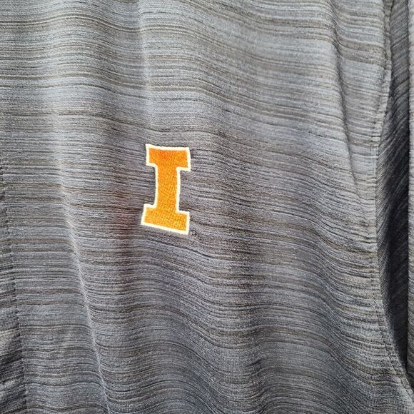 Cutter & Buck Mens Polo Shirt Blue Size Medium Illinois Button Down Short Sleeve - Picture 12 of 12